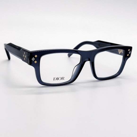 NEW DIOR EYEGLASSES DIOR CD DIAMONDO S3I 3000 SQUARE BLUE GREY EYEGLASSES DIOR - Picture 1 of 9